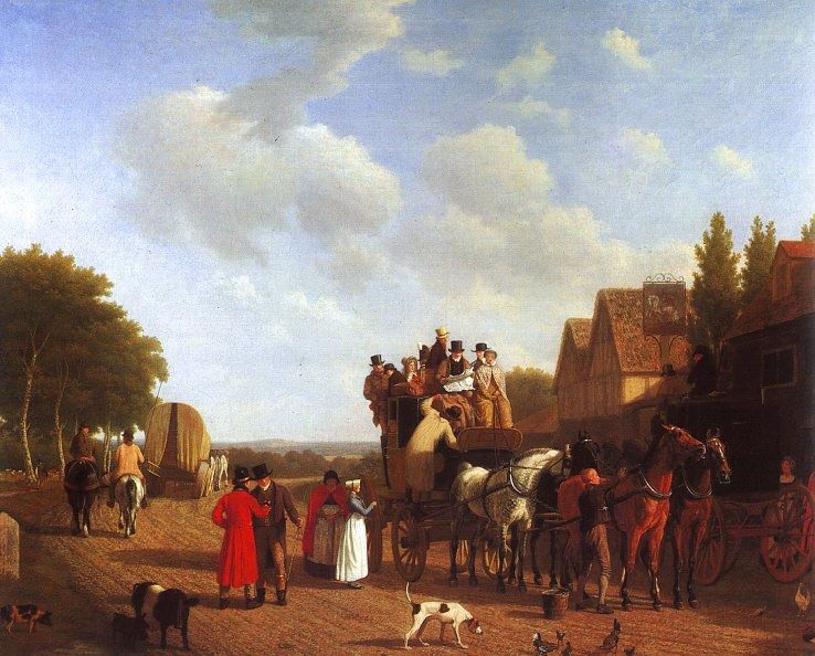 Jacques Laurent Agasse The Last Stage on the Portsmouth Road